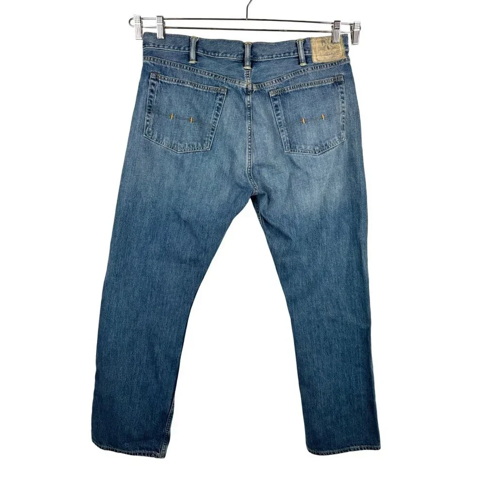 Polo Ralph Lauren Relaxed classic fit jeans embroidered‎ dark sz 38